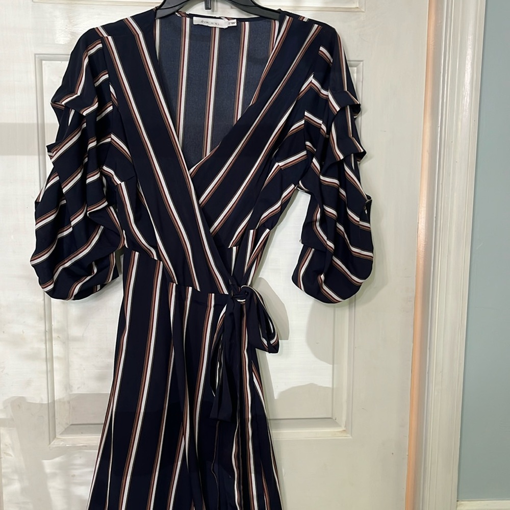 Wrap tie dress